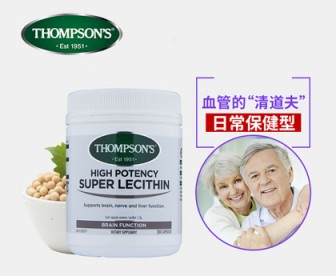 Thompson's 汤普森 大豆卵磷脂软胶囊 200粒 Thompson's 汤普森 大豆卵磷脂软胶囊 200粒